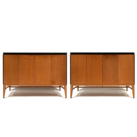 Pair of Paul McCobb Calvin Irwin Coll. Marble Top Dressers Paul McCobb Pr: Paul McCobb Calvin Irwin Coll. Marble Top Dressers