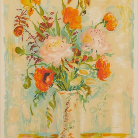 Le Pho “Bouquet of Flowers” Lithograph Le Pho Le Pho “Bouquet of Flowers” Lithograph