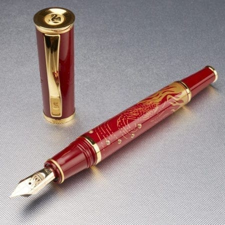 Lot 001: Pelikan Fire Limited Edition Fountain Pen Fine Pens & Writing Instruments - Nov 9 2018 Fine Pens