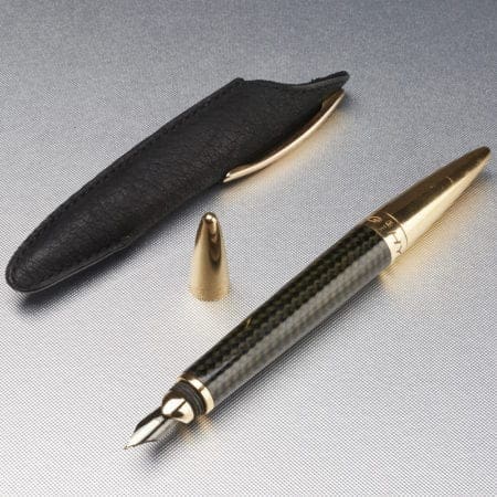 Lot 079: Jorg Hysek Carbon Fiber and 18K Gold Fountain Pen Fine Pens & Writing Instruments - Nov 9 2018 Fine Pens