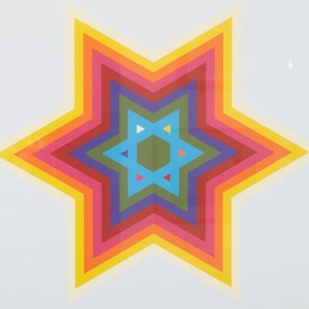 Lot 061: Yaacov Agam Star of David Silkscreen Fine and Decorative Arts of the Globe - Jan 19 2019 Fine Art