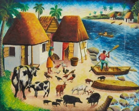 Lot 031: Andre Normil Haitian Oil Painting Fine and Decorative Arts of the Globe - Jan 19 2019 Fine Art