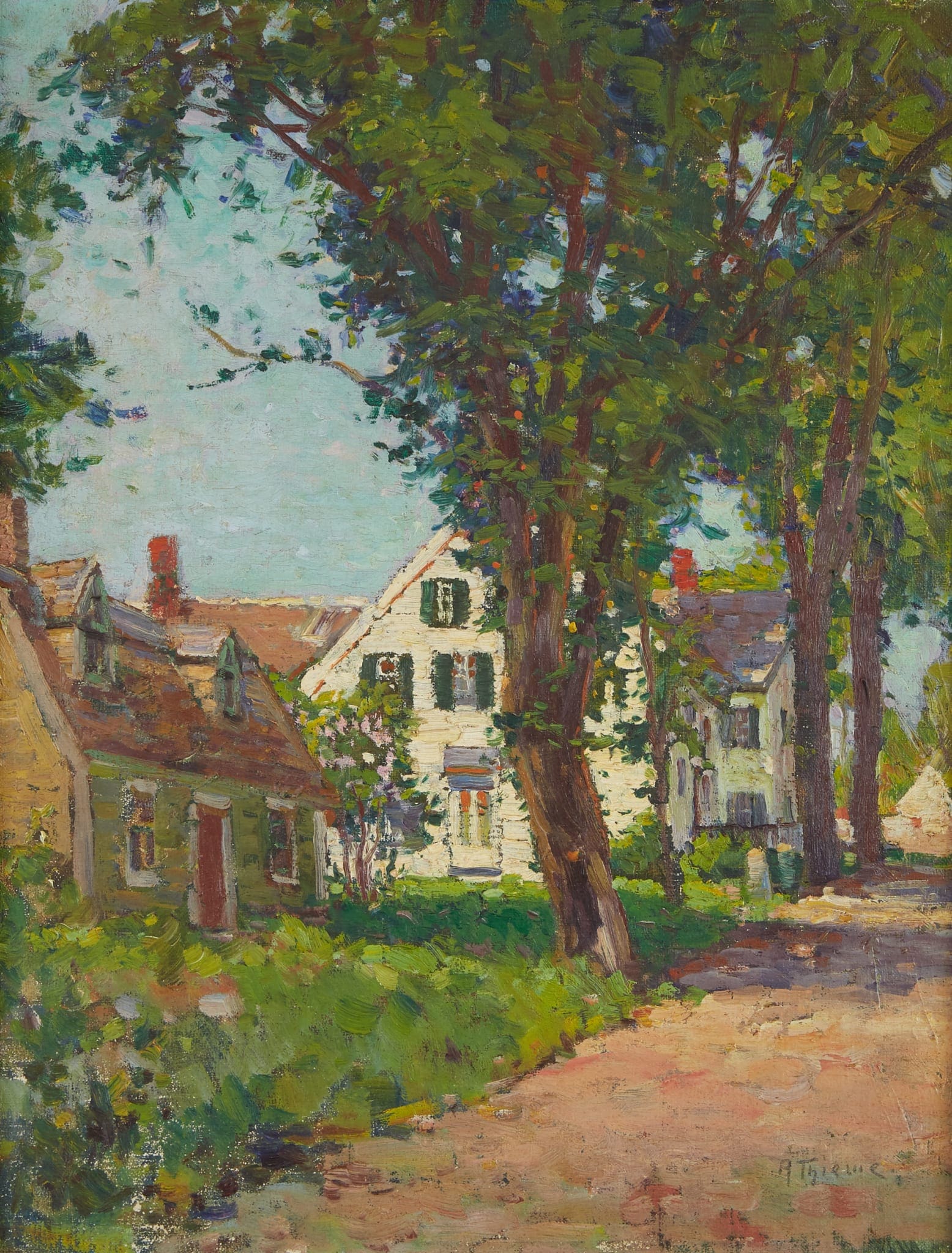 le_pho_banner 2 Anthony Thieme Oil on Board Rockport Painting