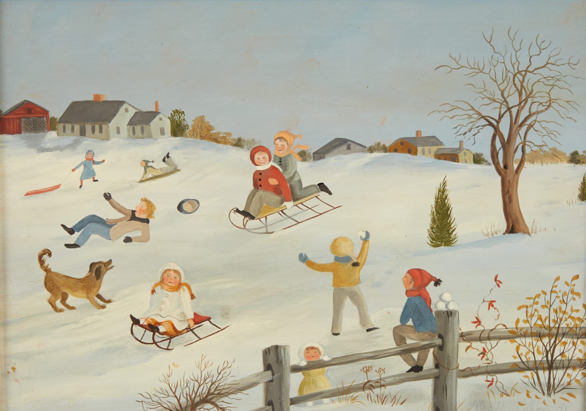 le_pho_banner 2 Martha Cahoon Winter Coasting Oil on Masonite