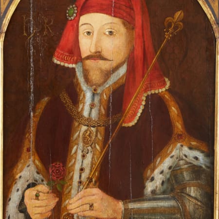 Lot 013: 17th century English School Portrait Painting of Henry IV Oil on Panel Fine and Decorative Arts of the Globe - Jan 19 2019 Fine Art