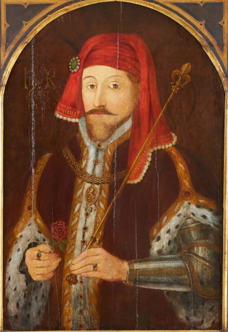 Lot 013: 17th century English School Portrait Painting of Henry IV Oil on Panel Fine and Decorative Arts of the Globe - Jan 19 2019 Fine Art