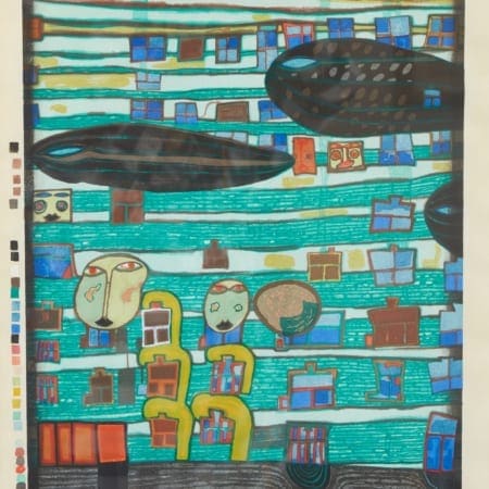 Lot 052: Friedensreich Hundertwasser Song of the Whales Woodblock Print Fine and Decorative Arts of the Globe - Jan 19 2019 Art of World