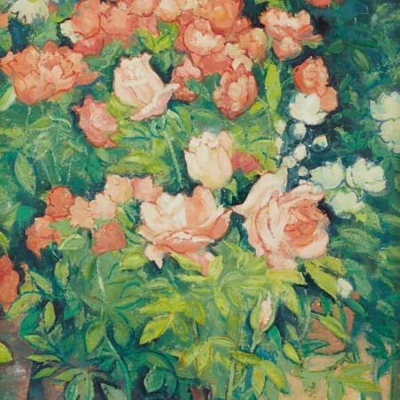 Lot 027: Andre Vignoles Roses Oil on Canvas Fine and Decorative Arts of the Globe - Jan 19 2019 Fine Art