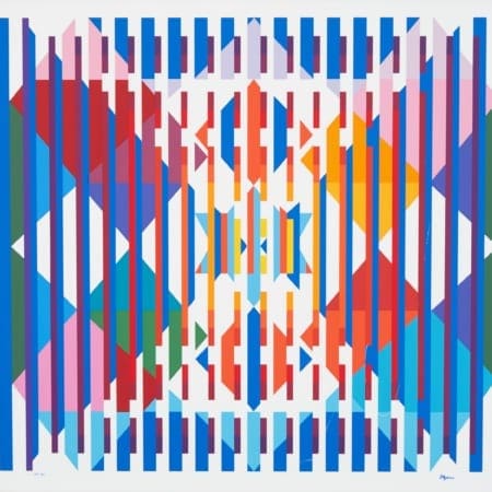 Yaacov Agam Hope Silkscreen on Plastic Geometric