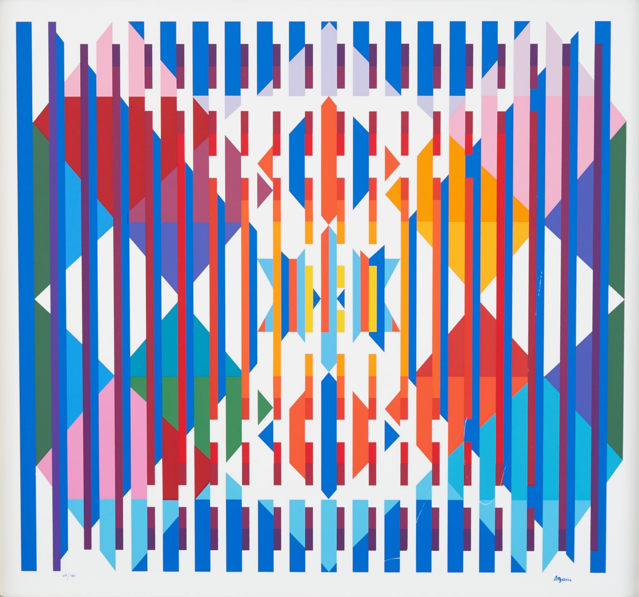le_pho_banner 2 Yaacov Agam Hope Silkscreen on Plastic Geometric