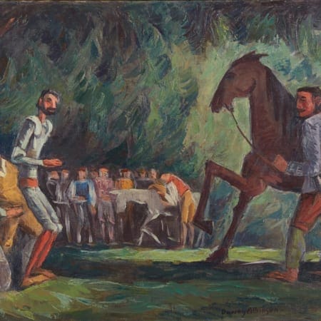 Lot 036: Dewey Albinson Don Quixote Oil on Canvas Fine and Decorative Arts of the Globe - Jan 19 2019 Art of World