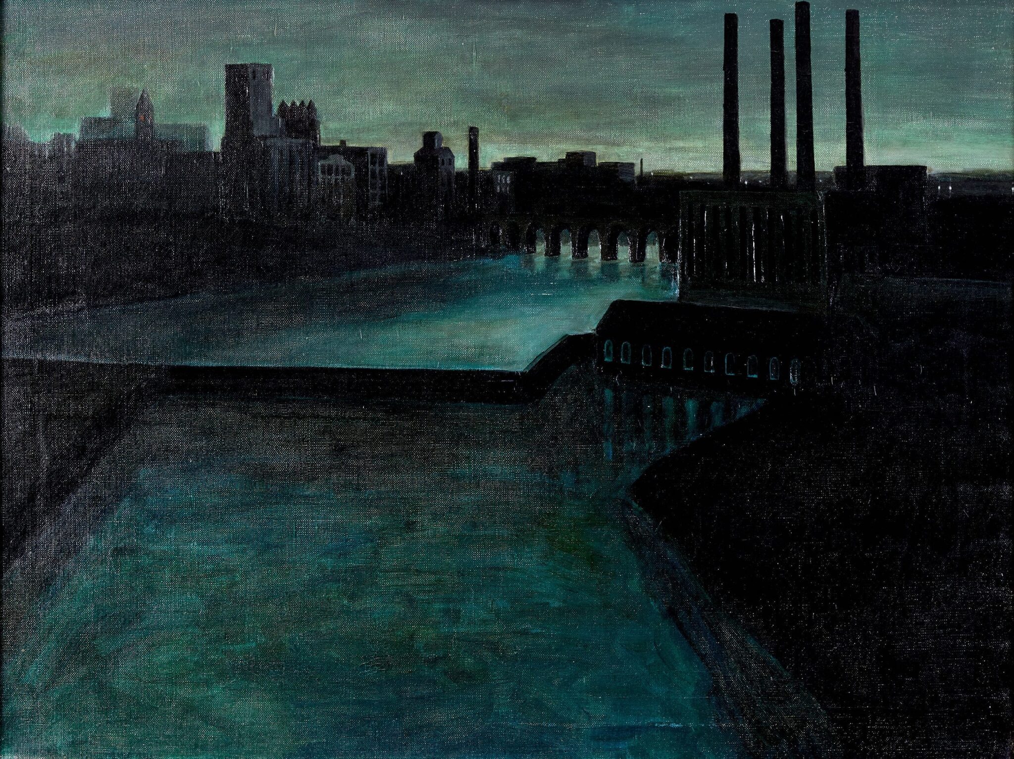 le_pho_banner 2 Mike Lynch Minneapolis View Oil on Canvas