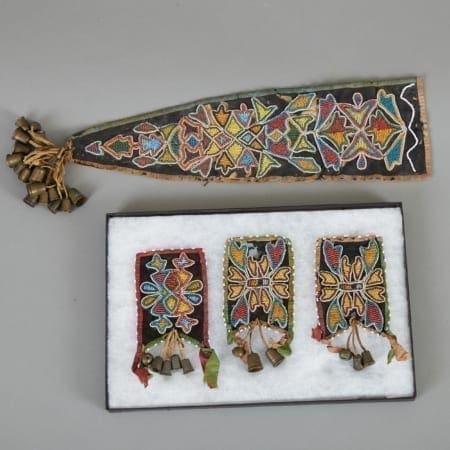 Ojibwe Otter Pelt Medicine Bag Remnants