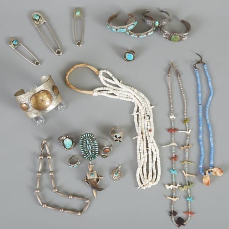 Lot 375: Large Group of Native American Jewelry Fine and Decorative Arts of the Globe - Jan 19 2019 Art of World