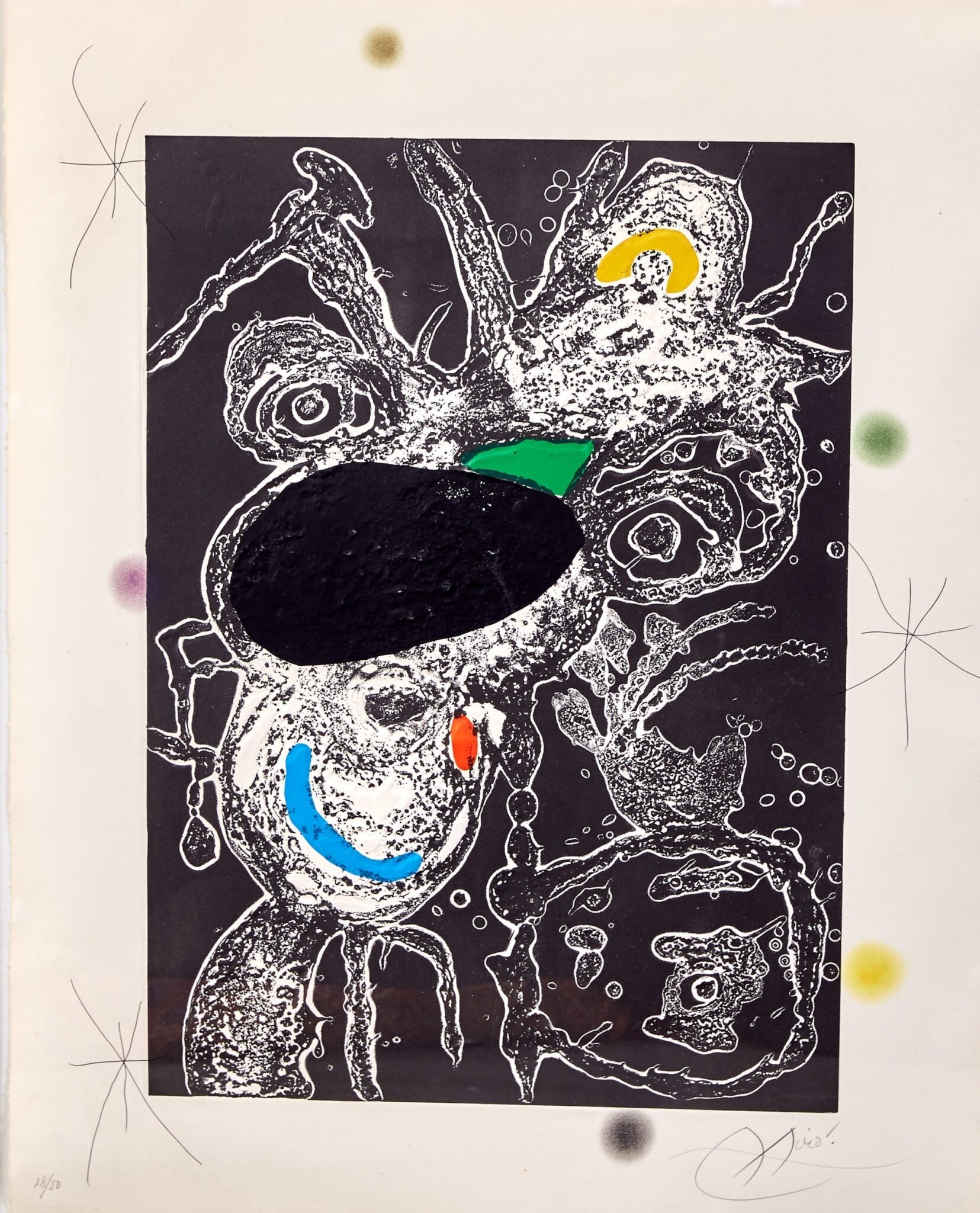 le_pho_banner 2 Joan Miro Espriu Aquatint Etching on Paper D.871