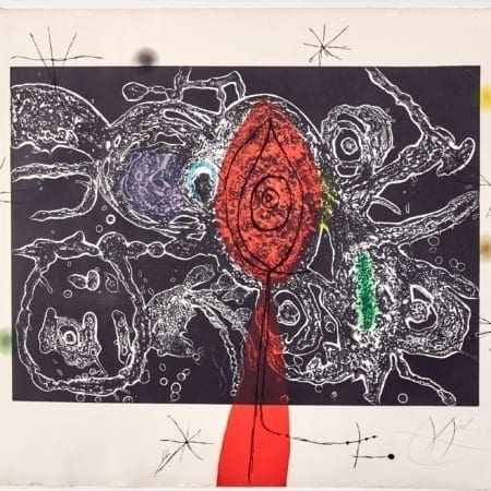 Joan Miro Espriu Aquatint Etching on Paper D.870