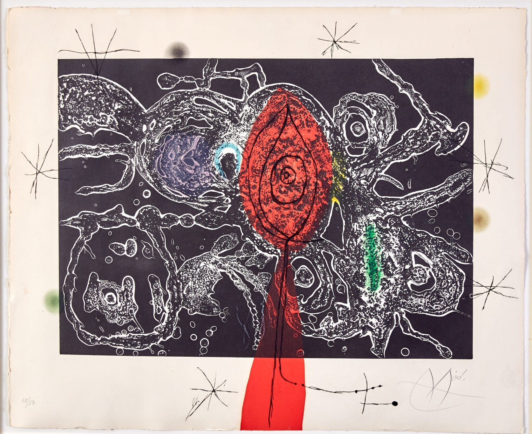 le_pho_banner 2 Joan Miro Espriu Aquatint Etching on Paper D.870