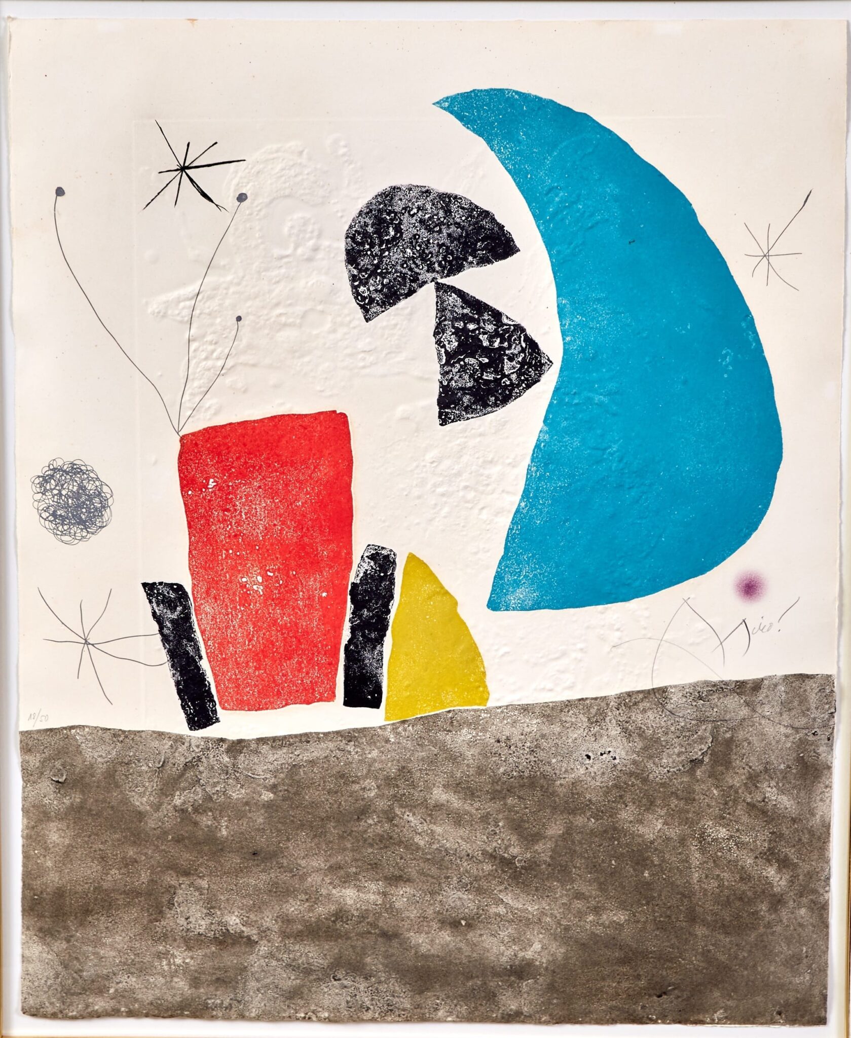 le_pho_banner 2 Joan Miro Espriu Aquatint Etching on Paper D.876