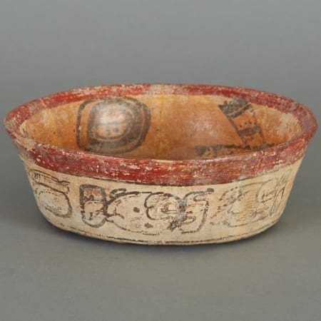 Lot 186: Pre-Columbian Ceramic Maya Codex Bowl Fine and Decorative Arts of the Globe - Jan 19 2019 Asian Art