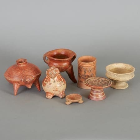 Lot 182: 7 Small Pre-Columbian Ceramics Fine and Decorative Arts of the Globe - Jan 19 2019 Asian Art