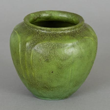 Grueby Lotus Pattern Jar Vase