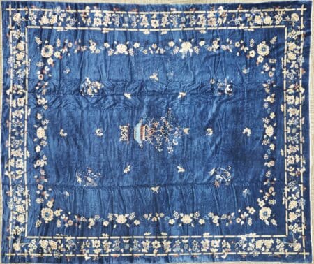 Lot 011: Large Chinese Blue Rug Asian Art and Decorative Art (Day Two) - Sep 29 2018 Asian Art