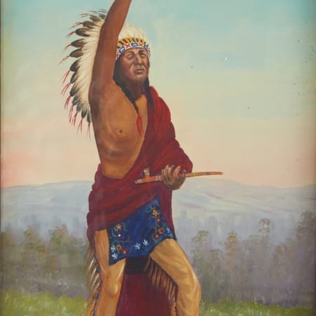 Lot 274: 2 Louis ShipShee Paintings with 1 Kickapoo Logan Paintng Fine and Decorative Arts of the Globe - Jan 19 2019 Art of World