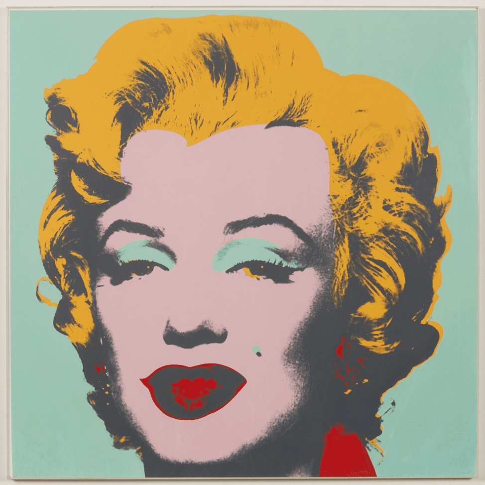 Andy Warhol Marilyn Screenprint Leonard Tsuguharu Foujita, "Jeune Fille Assise un Chat"