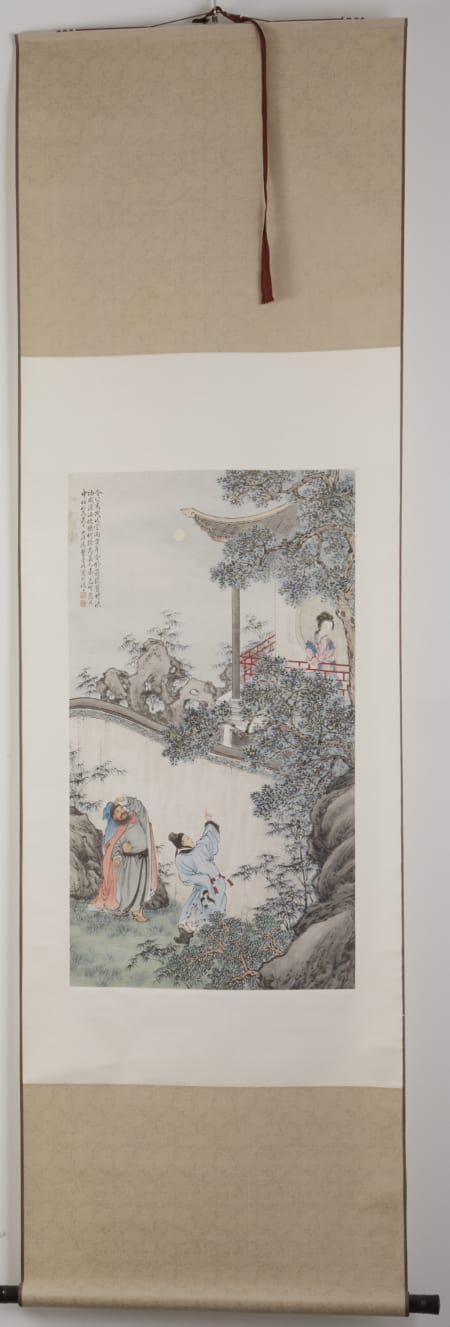 Lot 015: Chinese Qing Dynasty and Republic Period brushwork Painting of Three Chivalries by Ye Mansu completed in 1939 in Shanghai. Asian Art and Decorative Art (Day Two) - Sep 29 2018 Asian Art