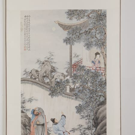 Lot 015: Chinese Qing Dynasty and Republic Period brushwork Painting of Three Chivalries by Ye Mansu completed in 1939 in Shanghai. Asian Art and Decorative Art (Day Two) - Sep 29 2018 Asian Art