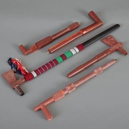 Lot 281: Group of 5 Late 19th c. Catlinite Pipes Arapaho Central Plains Fine and Decorative Arts of the Globe - Jan 19 2019 Art of World