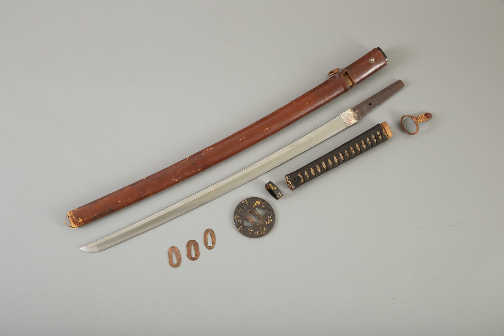 Lot 040: Japanese Sword With Fine Tsuba
