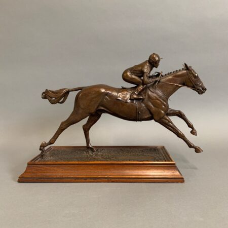 Marcel Jovine Bronze Equestrian Sculpture