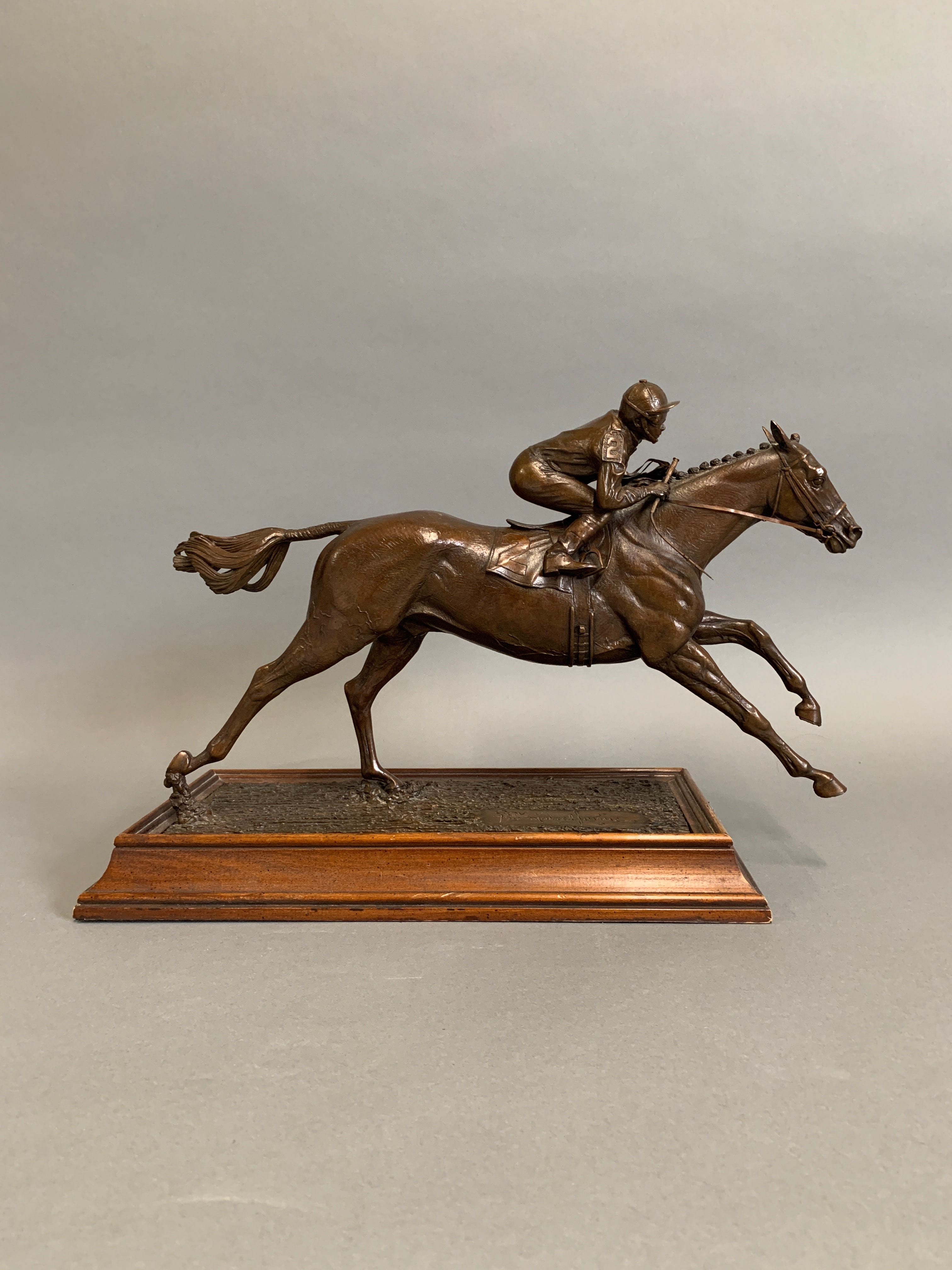 Marcel Jovine Bronze Equestrian Sculpture