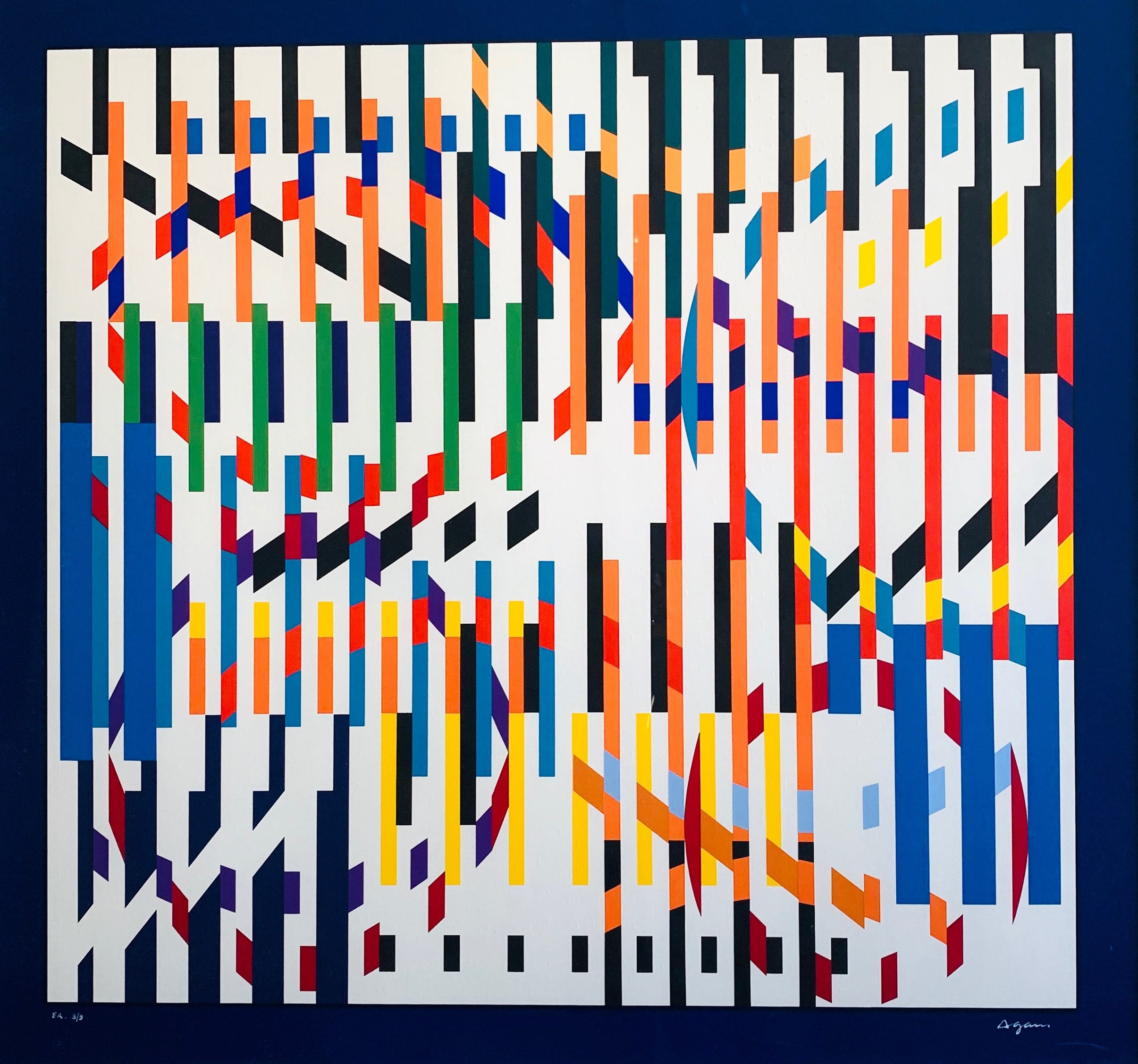 Lot 107: Yaacov Agam "Integration" Silkscreen