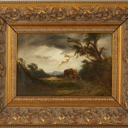Lot 075: Style of David Cox the Elder The Coming Storm Oil on Canvas
