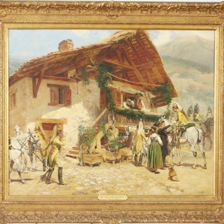 Lot 066: Edouard Detaille Oil on Canvas