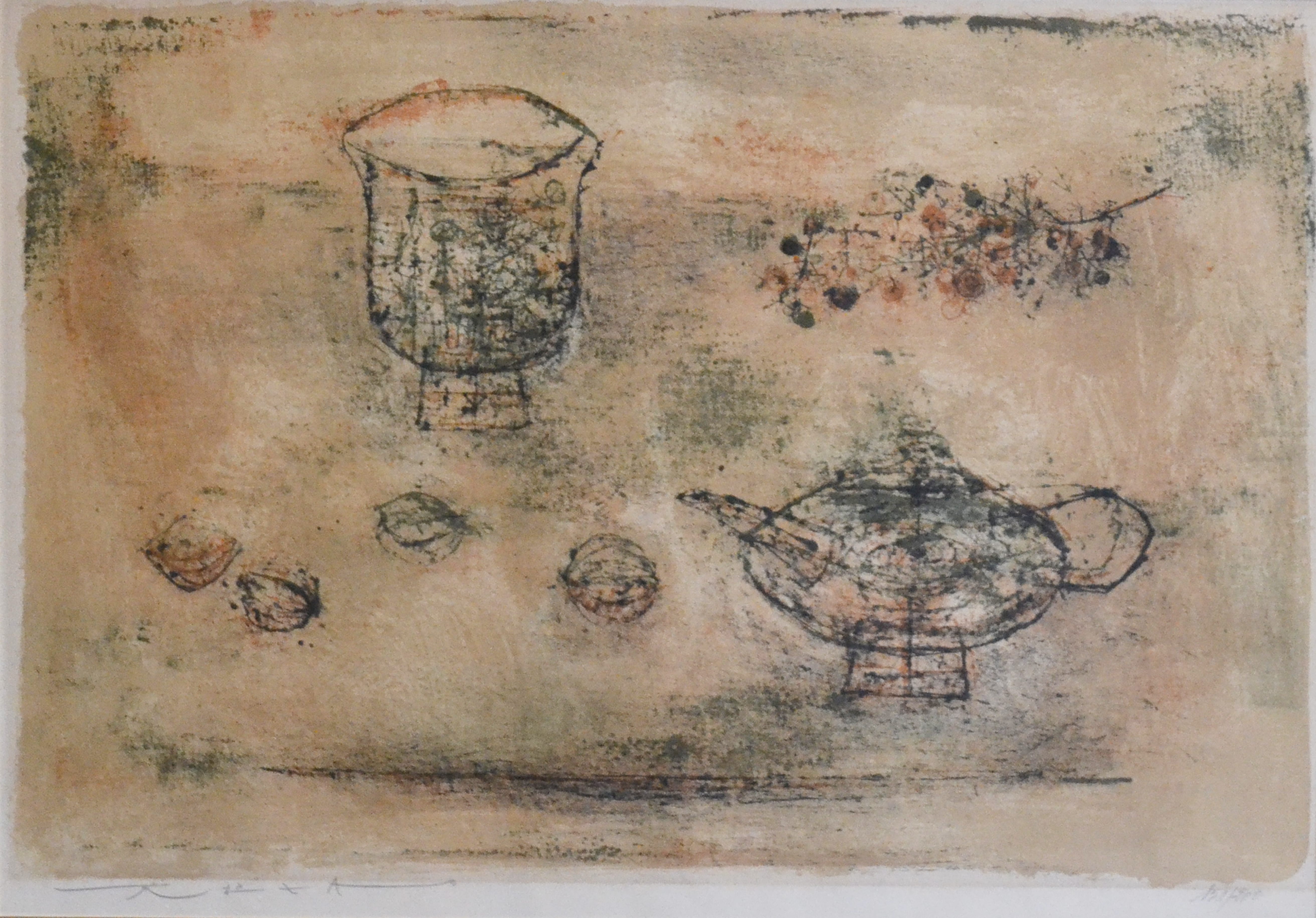Lot 026: Zao Wou-Ki Lithograph "La Theiere"