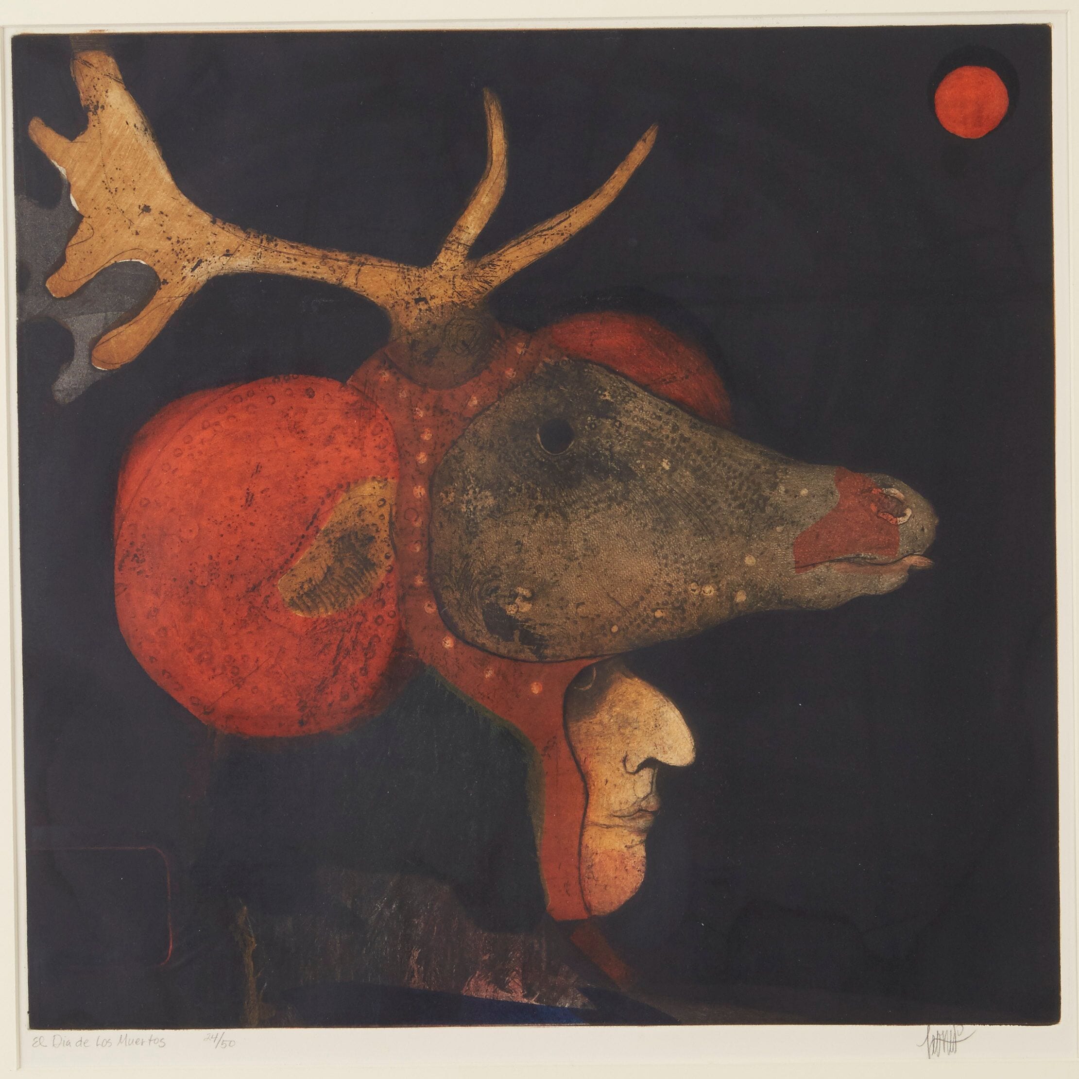 Lot 238: Leonard Lasansky El Dia de los Muertos Aquatint