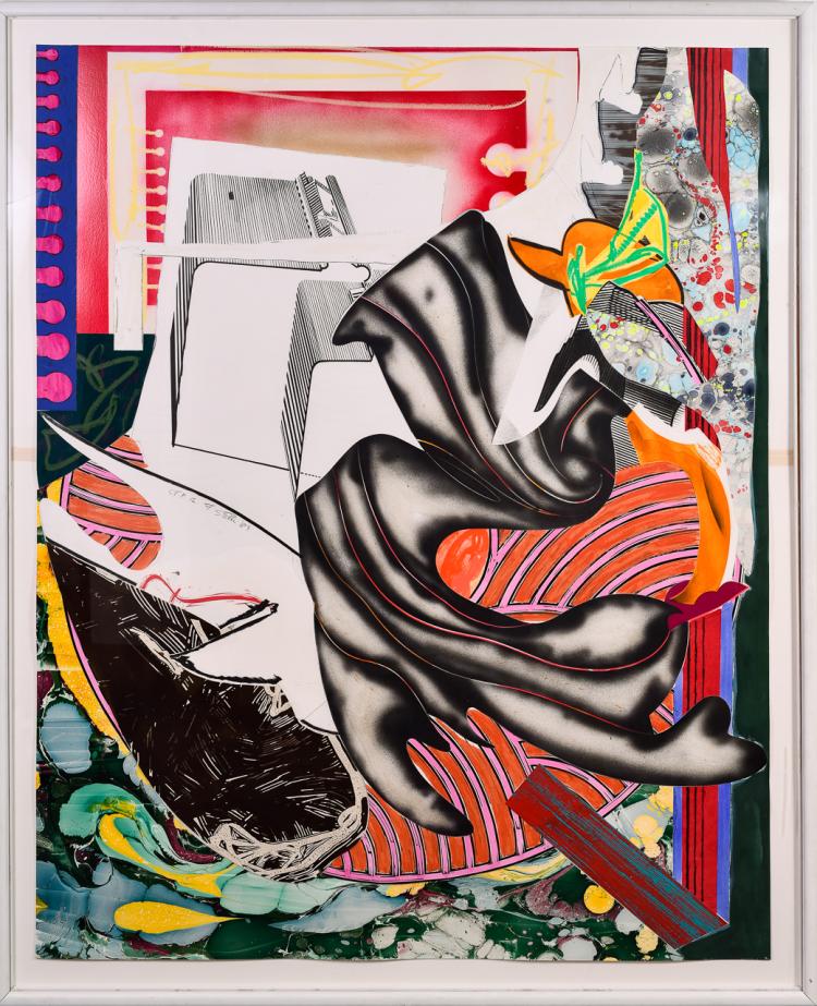 Lot 044: Frank Stella (b. 1936) ""Moby Dick Series" lithograph and silkscreen" 1985