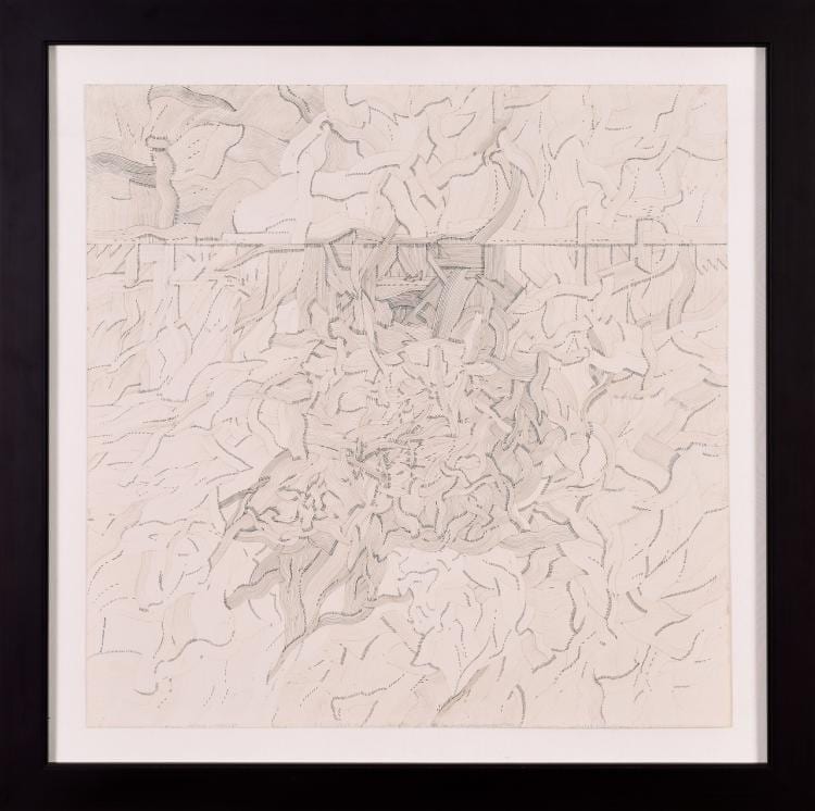 Lot 070: George Morrison (1919-2000) ""Untitled" Ink on Paper" 1972
