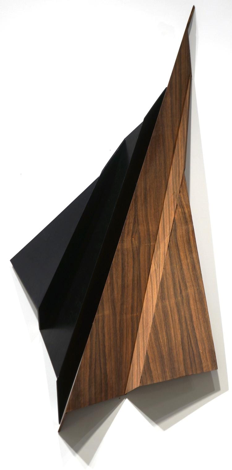 Lot 054: Katja Strunz (b. 1970) Untitled (in two parts) Rosewood and Painted Wood 2005