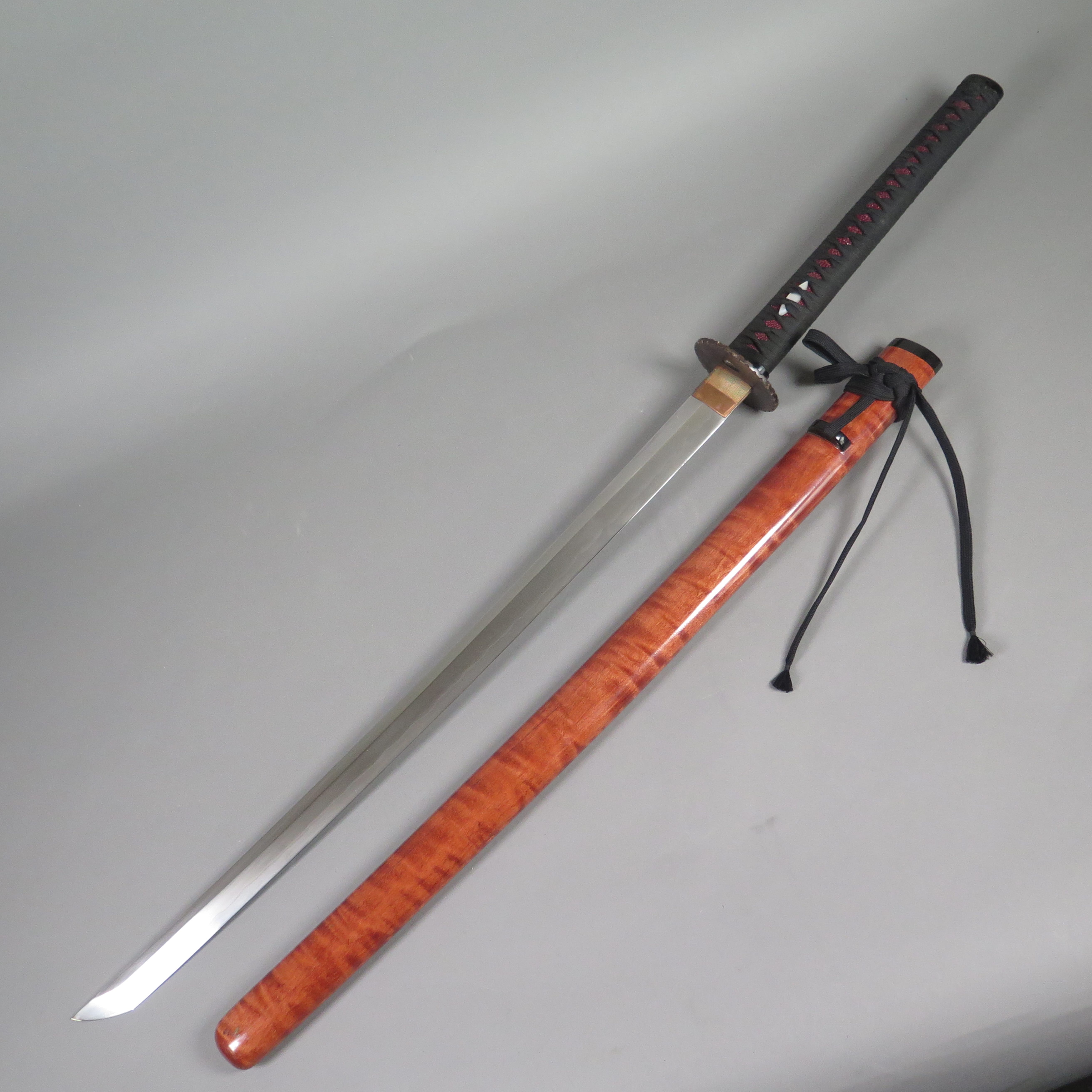 Lot 041: Japanese Sword with Wooden Scabbard c. 1960s