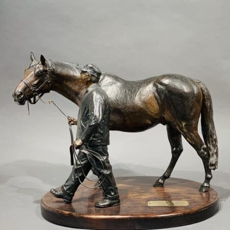 Liza Todd-Tivey "Nashua and Clem" Bronze Sculpture