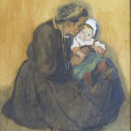 Alice Schille Portrait Pastel and Watercolor