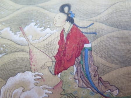 Lot 141: Three Chinese Guangxu Period Hand Scroll Paintings on Silk Depicting The 8 Immortals Crossing the Sea