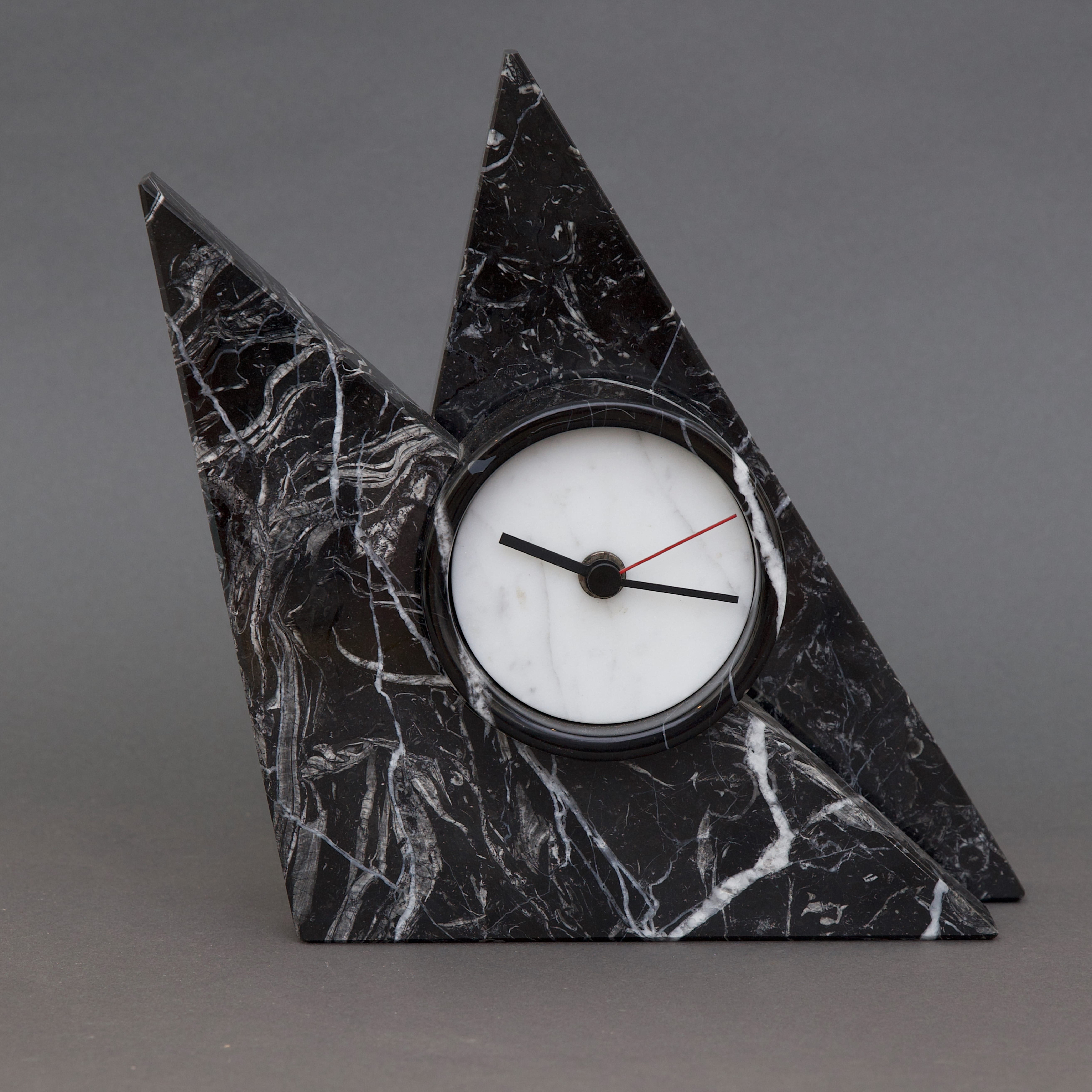 Lot 079: Memphis Group Italian Marble Clock
