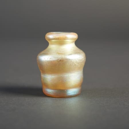 Lot 061: Tiffany Studios Yellow Favrile Vase