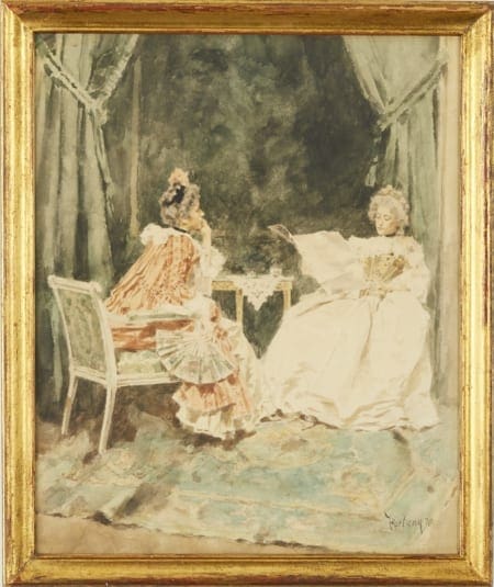 Lot 067: Mariano Fortuny Watercolor
