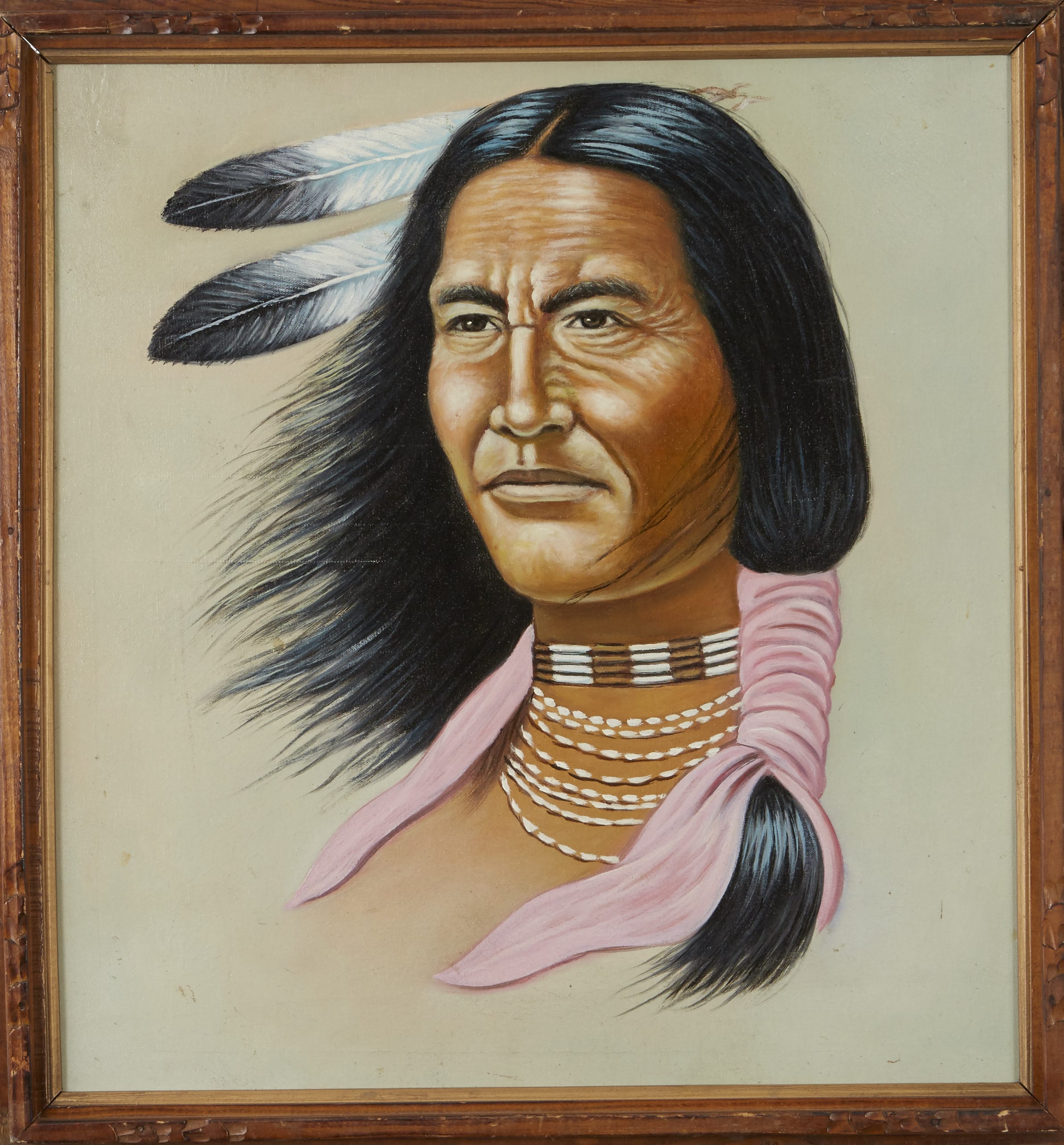 Lot 142: 5 Native American Portraits Gray Kliewer etc.